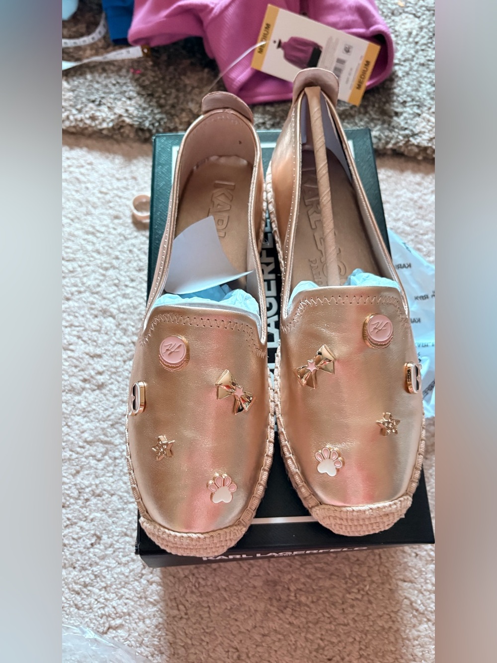 Karl lagerfeld Michaela Macaron espadrille sizs 7.5